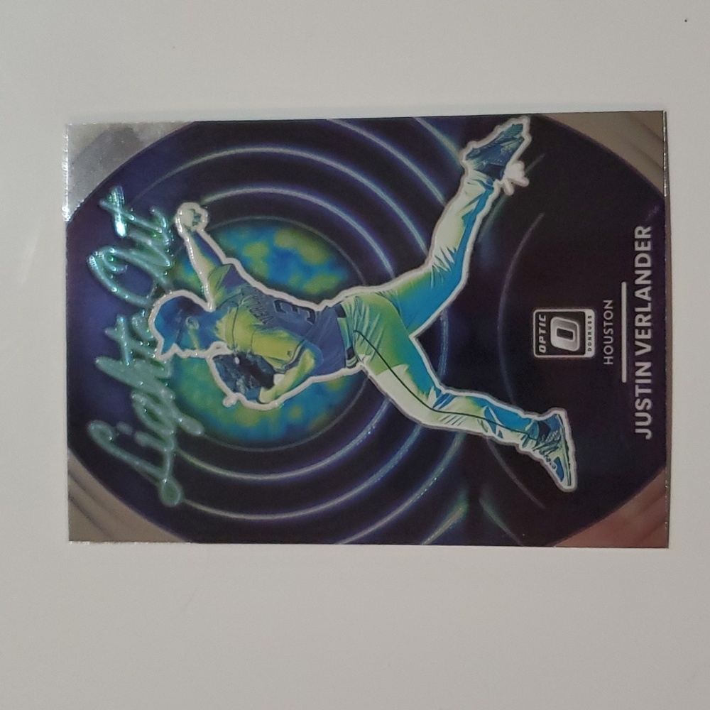 2022 Donruss Optic Justin Verlander Lights Out Card #LO-10 - Houston Astros